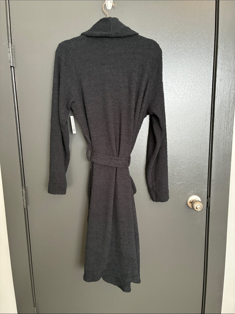 NWT Tommy John black Plush Robe Sz XS/S - Picture 9 of 11